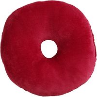 イケヒコ ノート 穴あき 座布団 400×400mm レッド 1221750240491 1個（直送品）