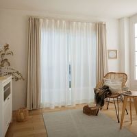 スミノエ コルネ セミオーダー レースカーテン リントネ 2300×1740mm ナチュラルホワイト １セット(2枚入)（直送品）