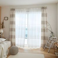 スミノエ コルネ セミオーダー レースカーテン ソステ 1900×2340mm ナチュラルホワイト １セット(2枚入)（直送品）