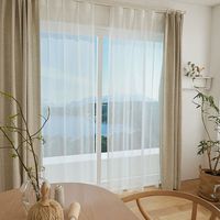 スミノエ コルネ セミオーダー レースカーテン パピルネ 1900×2140mm ナチュラルホワイト １セット(2枚入)（直送品）