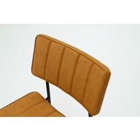 【軒先渡し】オリバー スチールチェア アンティーク調ビニールレザー レトロ モスグリーン 1脚（直送品）