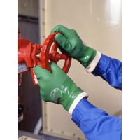 ショーワグローブ ショーワ 塩化ビニール手袋 No600グリーンジャージ Sサイズ NO600S 1双 376-7817（直送品）