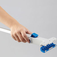 山崎産業 フリーハンドルタッチワン アルミS ホワイト 4903180157617 1セット(1本×2)