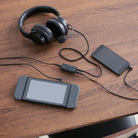 ゲーミング用 オーディオミキサー ボイスチャット 4極φ3.5mm ブラック HSAD-GMMA10BK エレコム 1個