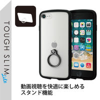 iPhone SE 第3世代/SE 第2世代/8/7 用 ケース カバー ブラック PM-A22STSLFCRBK エレコム 1個（直送品）