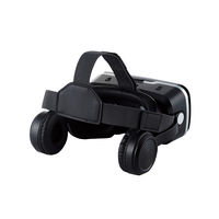 VRゴーグル VRヘッドセット ヘッドホン一体型 スマホ用 メガネ対応 目幅調節可 ブラック VRG-EH03BK エレコム 1個