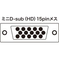 サンワサプライ ディスプレイ切替器(ミニD-sub(HD)15pin用)・2回路 SW-EV2N2 1個
