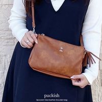 ランブリング 本体が3層に分かれてしっかり仕分けられるダブルポシェット!!　グレーベージュ 21-2001GBE 1個（直送品）