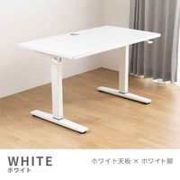 三栄コーポレーション 高さ・角度調整付き昇降式デスク 幅120cm 折り畳み可能PCデスク WH A1--QIZDSKWH_AS 1個（直送品）
