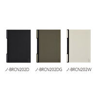 コクヨ クリップノート<BIZRACK>A4オリーブグリーン ノ-BRCN202DG 1セット(1冊×4)