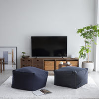 無印良品 重なるラタン長方形バスケット 中 （Ｖ）約幅３６×奥行２６×高さ１６ｃｍ 1セット（1個×6） 良品計画