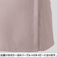 フォーク レディスジップスクラブ Rパープル×Dネイビー L HI701-10 1枚　スクラブ