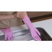 ショーワグローブ ショーワ 塩化ビニール手袋 ナイスハンドミュー中厚手片手左1本 ピンク Mサイズ NHMICK-L 1枚 770-4101（直送品）