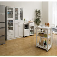 白井産業 セシルナ 台所回りの食器や小物をひとまとめに収納出来るカップボード（深型） 1台（直送品）