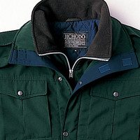 自重堂　制服百科　防寒ブルゾン（フード付）　グリーン　ＬＬ　48120（直送品）