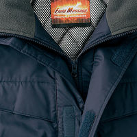 自重堂　制服百科　裏アルミ防寒ブルゾン（フード付）　ネービー　Ｌ　48440（直送品）