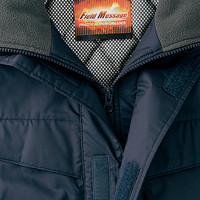 自重堂　制服百科　裏アルミ防寒ブルゾン（フード付）　グリーン　Ｍ　48440（直送品）