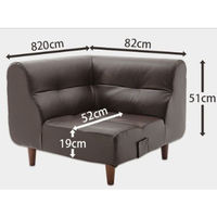 セルタン　ソファChoice（ソファチョイス）　コーナー　PVCアイボリー　アイボリー 1台　（直送品）