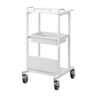 サンワサプライ 電子カルテカート（ホスピタルホワイト）高さ1088mm RAC-HP14HSCW 1台（2梱包）（直送品）