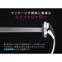 ホリダー・シモン　シャワーヘッドとホースのセット 5段切替 （節水 マッサージ　掃除 リフレッシュ ボッシーニ）GA-FH005　（直送品）