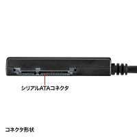 サンワサプライ 変換ケーブル A[オス]-シリアルATA[オス]×2（HDDコピー機能付き） ブラック 1m USB3.0 USB-CVIDE4 1個（直送品）