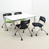 サンワサプライ　ミーティングチェア　SNC-ST6BK　（直送品）