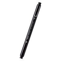 タッチペン スタイラスペン 2WAY(ディスク+超感度) キャップ付 ブラック P-TP2WY02CBK エレコム 1個