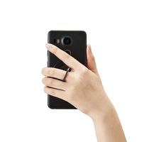 スマホリング マグネット 【 iPhone Android 各種 】 ブラック P-STRMKPCRBK エレコム 1個