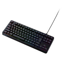ゲーミングキーボード 有線 メカニカル （銀軸/スピードリニア）着脱式 RGB TK-VK310SBK エレコム 1個