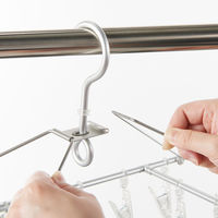 無印良品 アルミ角型ハンガー 40ピンチ 約幅61×奥行36cm 1セット（2個） 良品計画