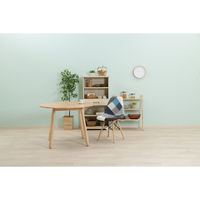 不二貿易 イームズ パッチワークシェルチェア マルチカラー（ブルー） 70587 1脚（直送品）