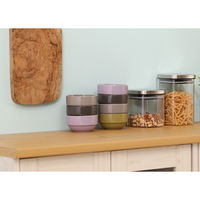 スタッキングボウル　Φ９０ｍｍ　アリビオ　２ＳＥＴ　ＤＧＹ 77481 1箱（3セット入り） 不二貿易（直送品）