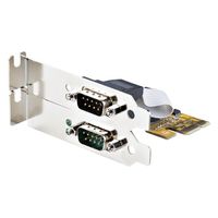 PCIeカード／シリアルRS232C／2ポート StarTech.com 21050-PC-SERIAL-CARD 1個（直送品）