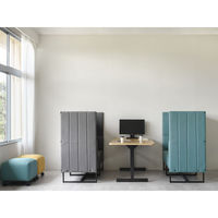 【軒先渡し】パネルソファ 右肘 幅730mm ミントブルー 285290 1台（直送品）