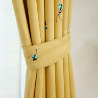 スミノエ デザインライフ セミオーダー カーテン ジェシカ 1000×1700mm イエロー 1セット(2枚入)（直送品）