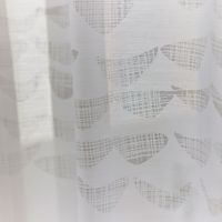 スミノエ デザインライフ セミオーダー レースカーテン ナミナミボイル 2900×2190mm ホワイト 1セット(2枚入)（直送品）