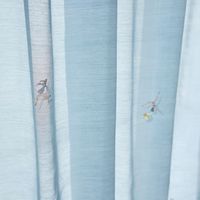 スミノエ デザインライフ セミオーダー レースカーテン ジェシカボイル 1000×2040mm ブルー 1セット(2枚入)（直送品）