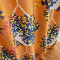 スミノエ デザインライフ セミオーダー カーテン ハンキング 2300×1350mm オレンジ 1セット(2枚入)（直送品）