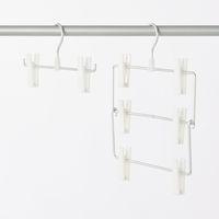 無印良品 アルミハンガー パンツ/スカート用 3段 約幅35×奥行3×高さ38.5cm 良品計画
