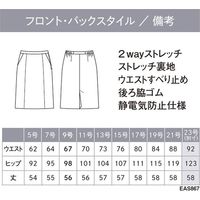 カーシーカシマ AIR SWING SUITS “BRIGHT” セミタイトスカート ブラックストライプ 15号 EAS867 1着