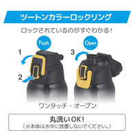 サーモス 真空断熱スポーツボトル FHT-1001F BKOR 1セット(12個)（直送品）