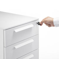 サンワサプライ キャビネット 幅390×奥行534×高さ600mm ホワイト SNW-106W 1台（直送品）