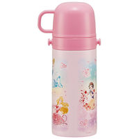 スケーター 水筒 キッズ 400ml 2way コップ ストロー ステンレス ディズニープリンセス 391239 1個（直送品）