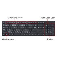 サンワサプライ ワイヤレス静音キーボード（2.4GHzワイヤレス・テンキーあり） SKB-WL37BK 1個（直送品）