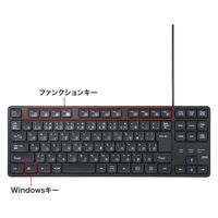 サンワサプライ 静音キーボード(有線・テンキーなし) SKB-SL38BK 1個