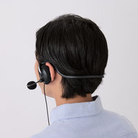 ヘッドセット USB接続 マイク搭載 両耳 ネックバンド ヘッドホン HS-NB03SUBK エレコム（直送品）