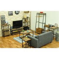 エイ・アイ・エス ヴィンテージ風テレビボード ブラウン 幅1000×奥行300×高さ400mm ABX-900 BR 1台（直送品）