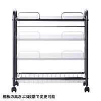 サンワサプライ 配線収納マルチワゴン ブラック 幅500×奥行200×高さ540mm CB-WG1 1台（直送品）