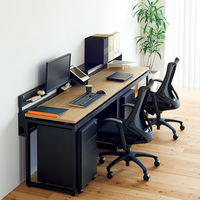 Ceha プレノデスクシステム 専用 机上レール ブラック 幅1600mm用 741879 1台（取寄品）