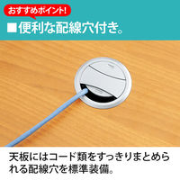 【組立設置込】DESIGNA (デザイナ) デザイナライン 平机 120度天板 ダークウォルナット 幅1732×奥行1106×高さ720mm 1台  （取寄品）